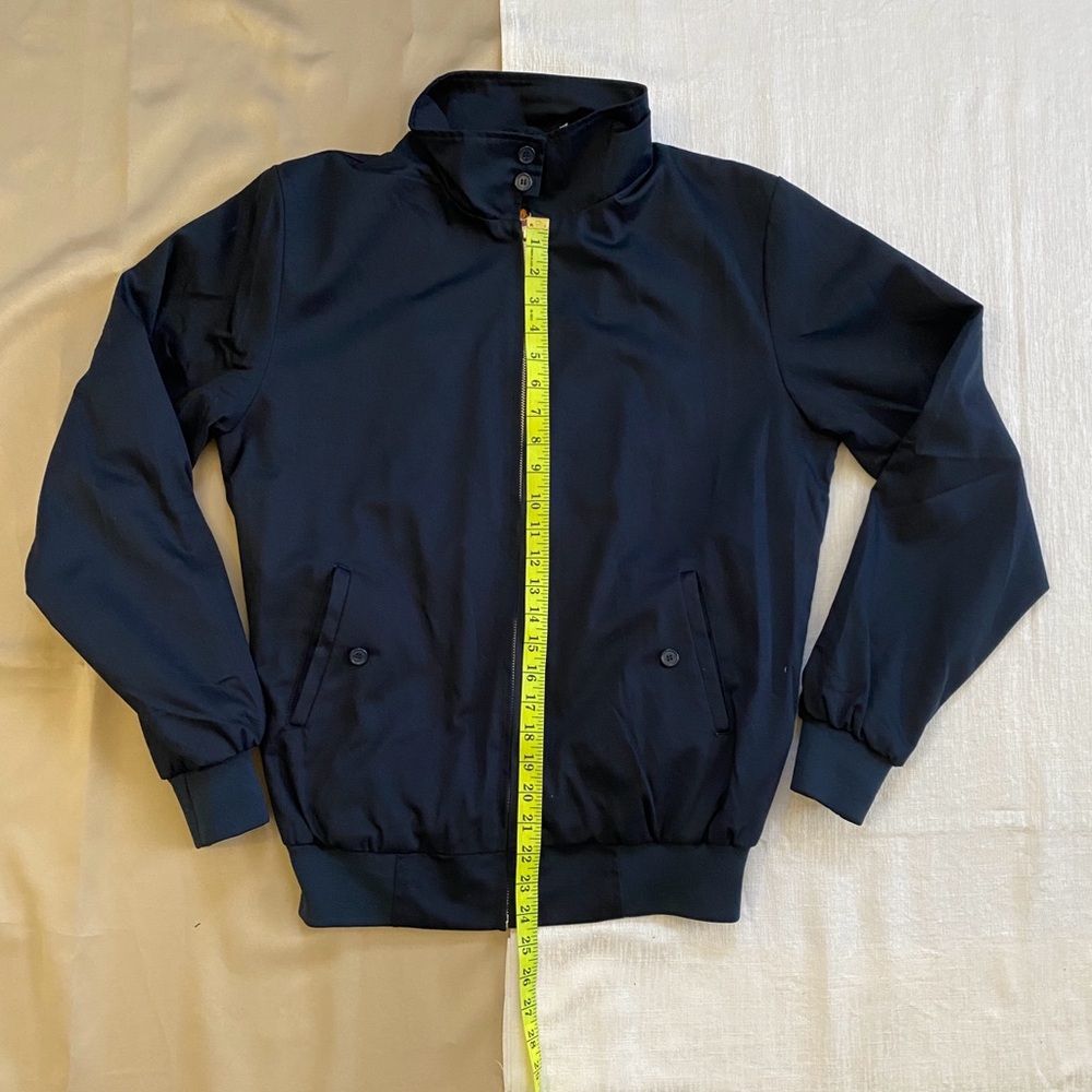 NWT Harrington Zip Jacket Dark Navy Blue Large - Picture 3 of 9